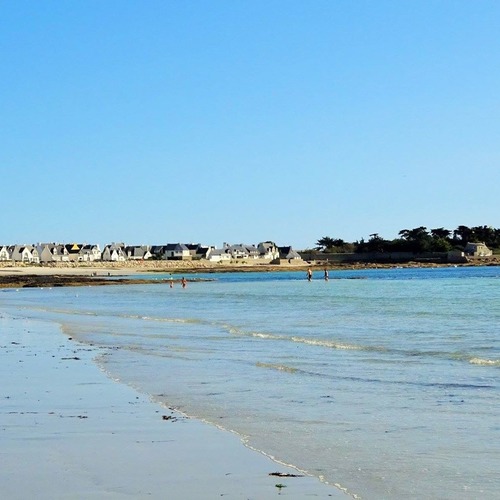 Plage de la grève blanche à marée basse